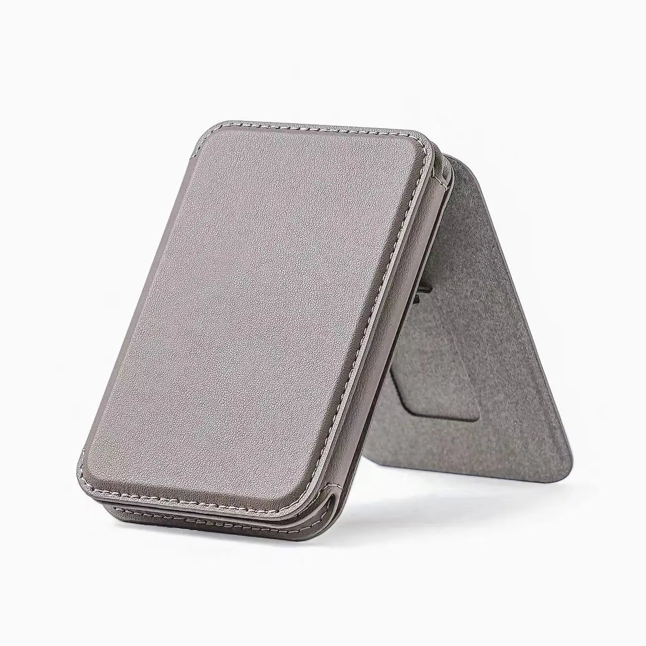 HAOERHE Elegant Bow-knot Leather MagSafe Wallet and Phone Stand
