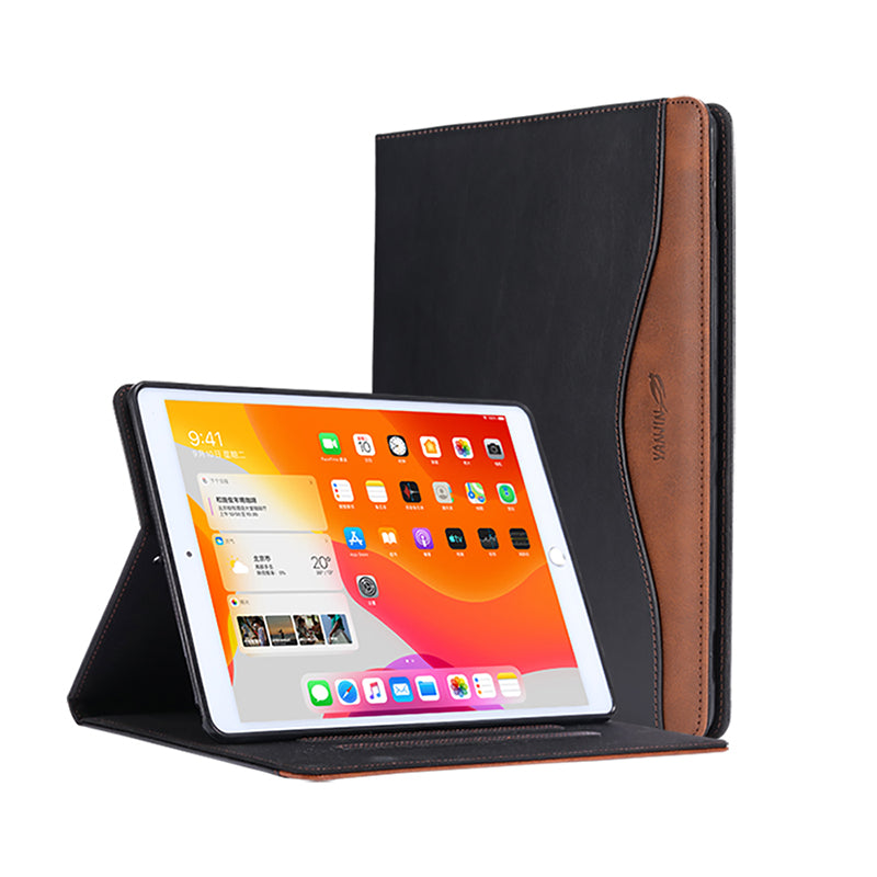 Leather iPad Folio Case with Pencil Holder | Trifold Stand, iPad Air/Pro/Mini