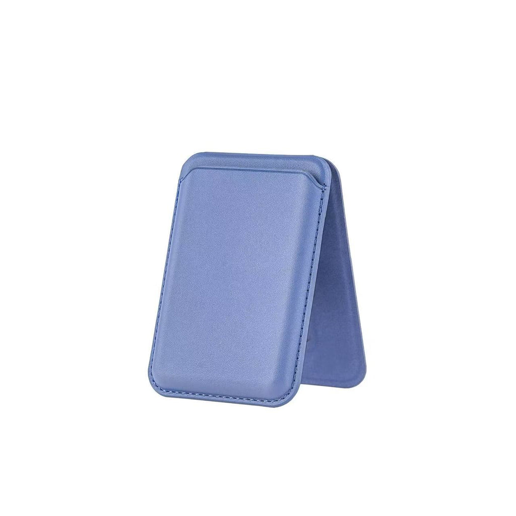 Leather Card Holder with Foldable Phone Stand | MagSafe Compatible, 3-Card Slot
