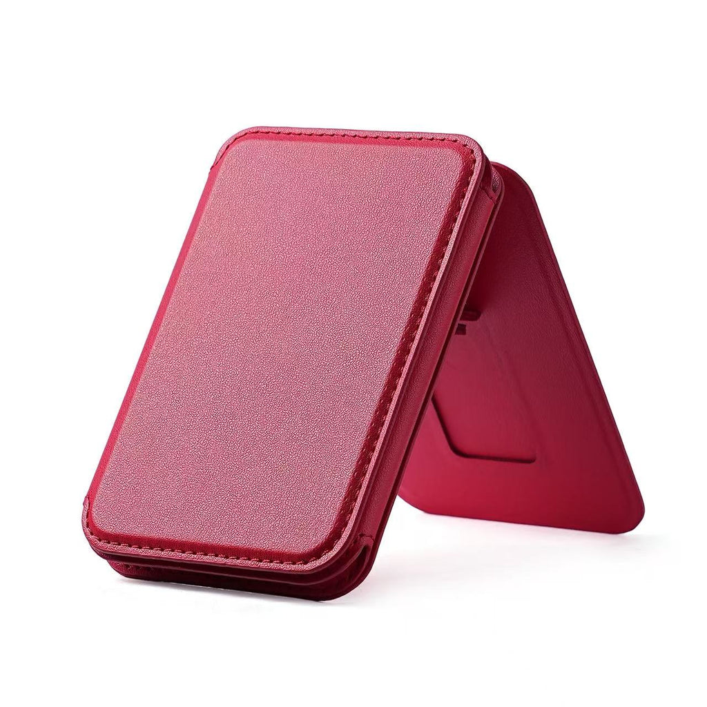 Leather Card Holder with Mirror | Slim Wallet, Makeup Mirror, Custom Branding
