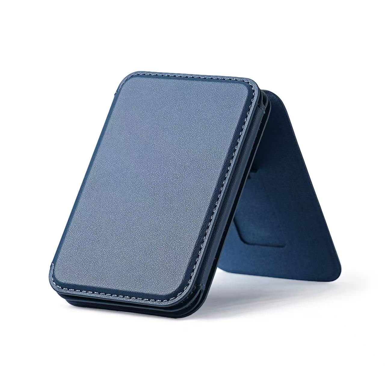 Leather Card Holder with Mirror | Slim Wallet, Makeup Mirror, Custom Branding