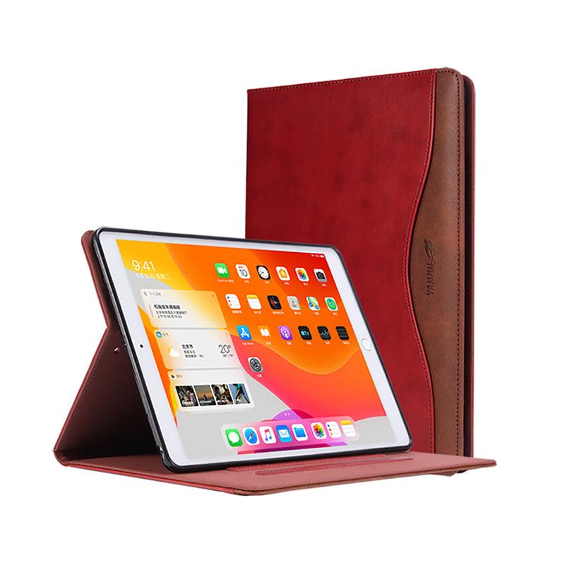 Leather iPad Folio Case with Pencil Holder | Trifold Stand, iPad Air/Pro/Mini