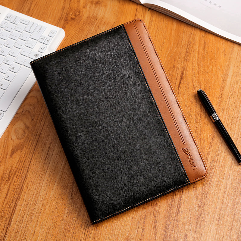 Leather iPad Portfolio Case | Business Folio, Document Pocket, iPad Air/Pro