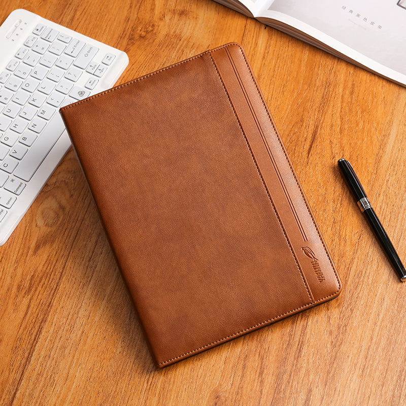 Leather iPad Portfolio Case | Business Folio, Document Pocket, iPad Air/Pro
