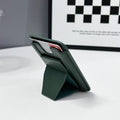MagSafe Leather Wallet with Foldable Stand | iPhone 12-17, Butterfly Kickstand