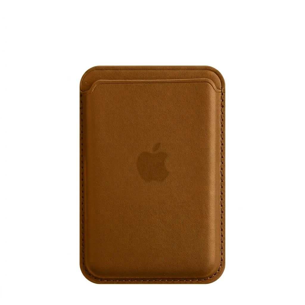 MagSafe Apple Leather Card Wallet | Magnetic Snap, iPhone 12-17, OEM Logo