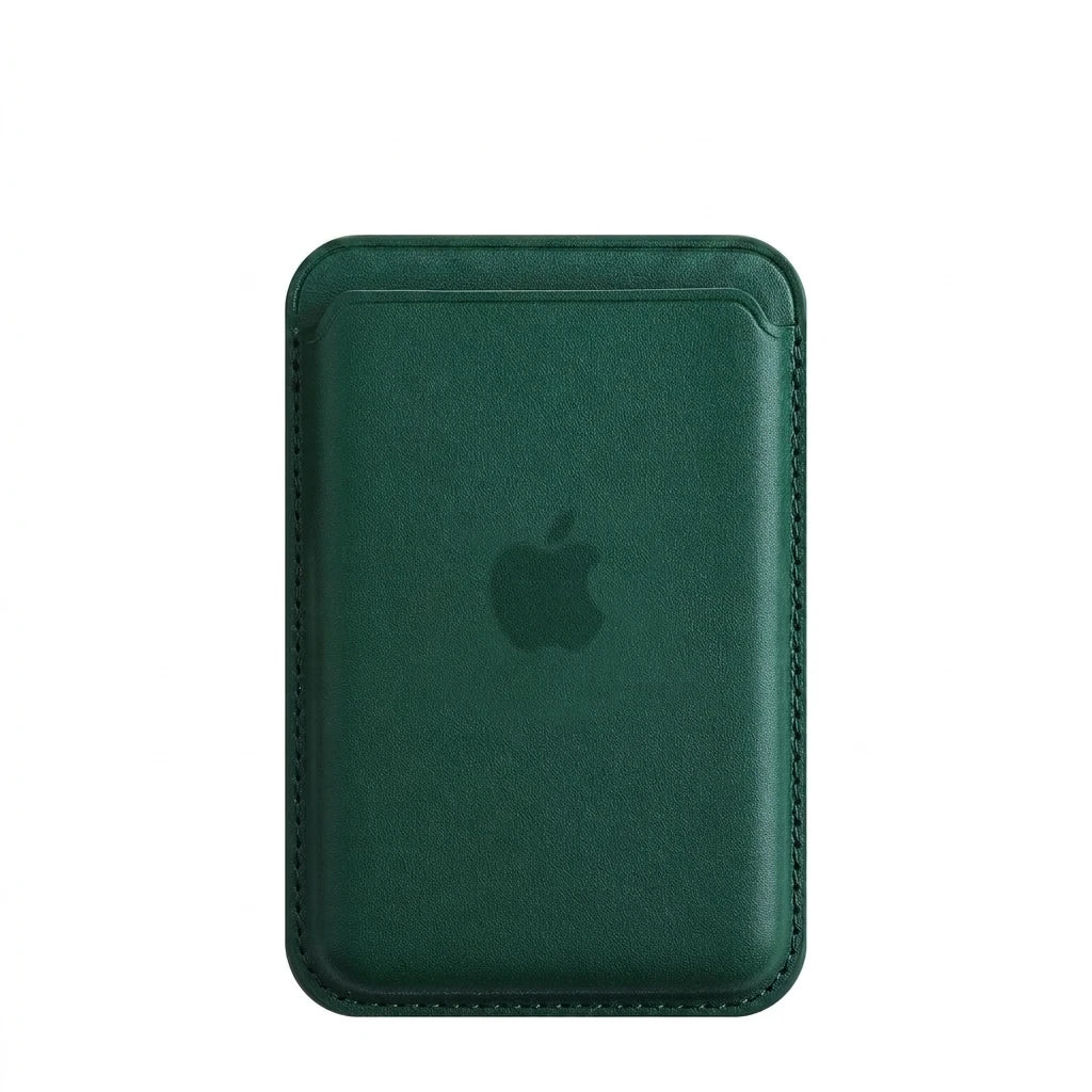 MagSafe Apple Leather Card Wallet | Magnetic Snap, iPhone 12-17, OEM Logo