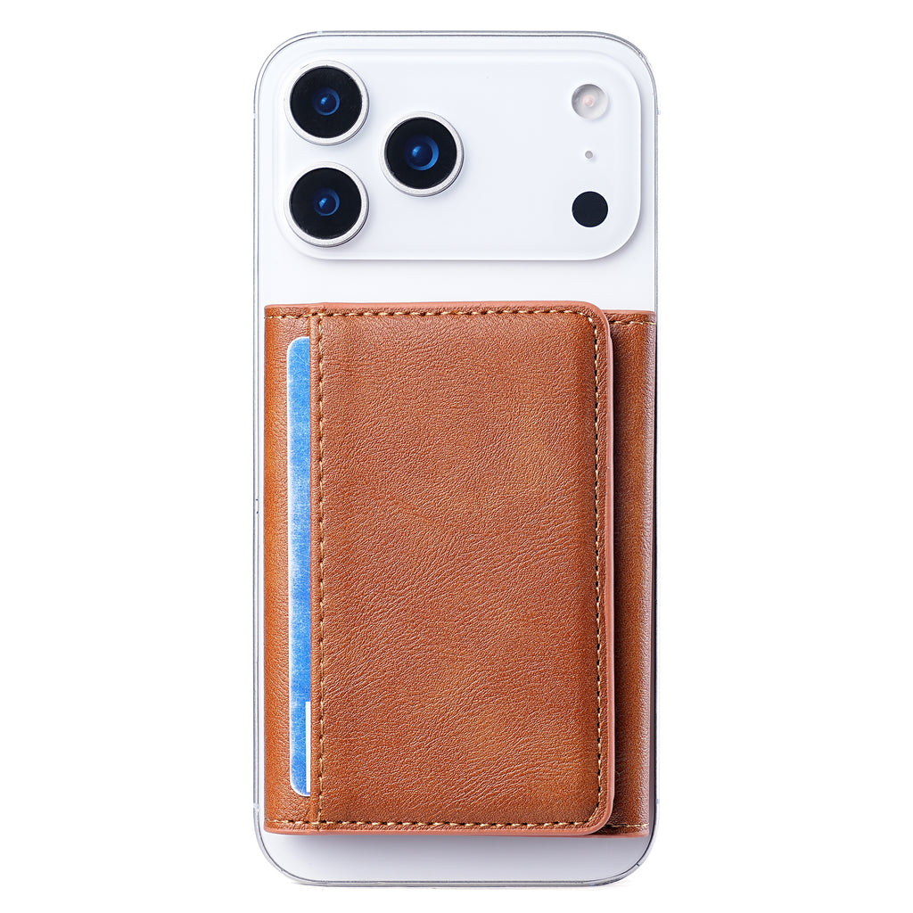 Multi-Slot Leather Card Organizer Wallet | 8+ Cards, Accordion Fan, OEM