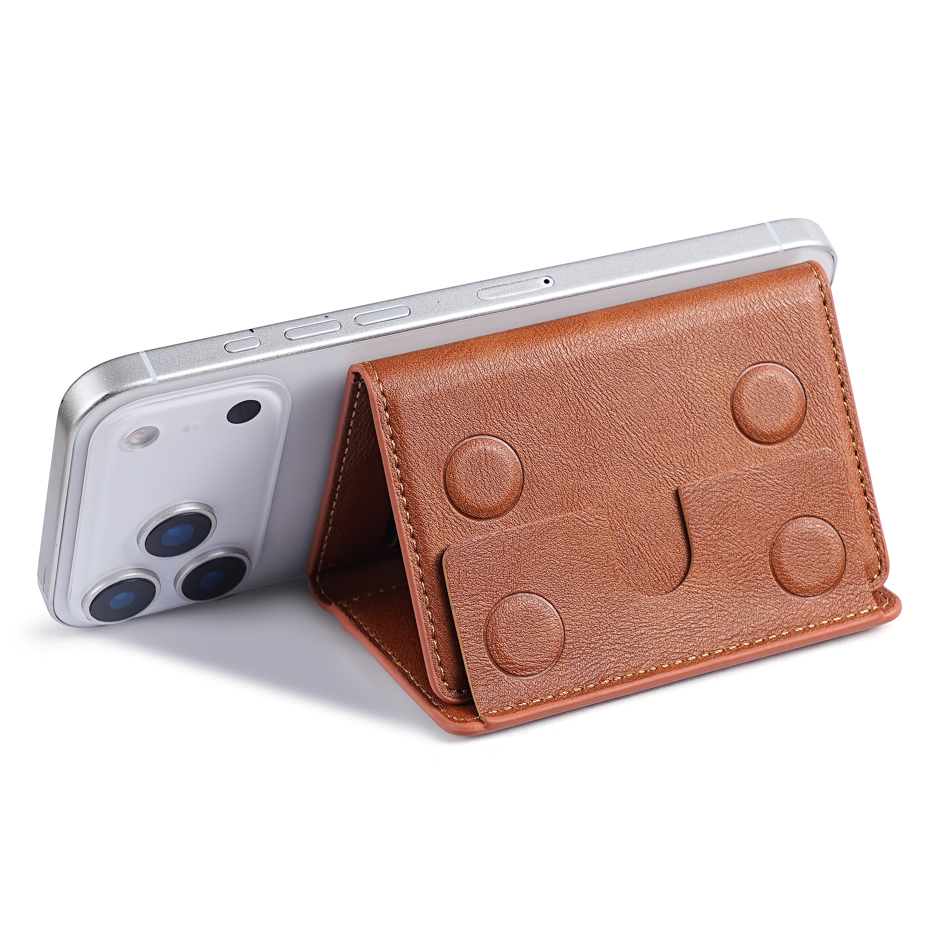 Multi-Slot Leather Card Organizer Wallet | 8+ Cards, Accordion Fan, OEM