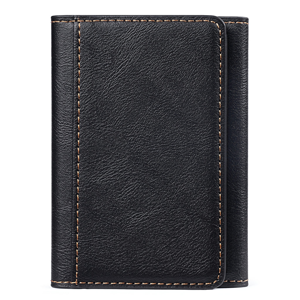 Multi-Slot Leather Card Organizer Wallet | 8+ Cards, Accordion Fan, OEM