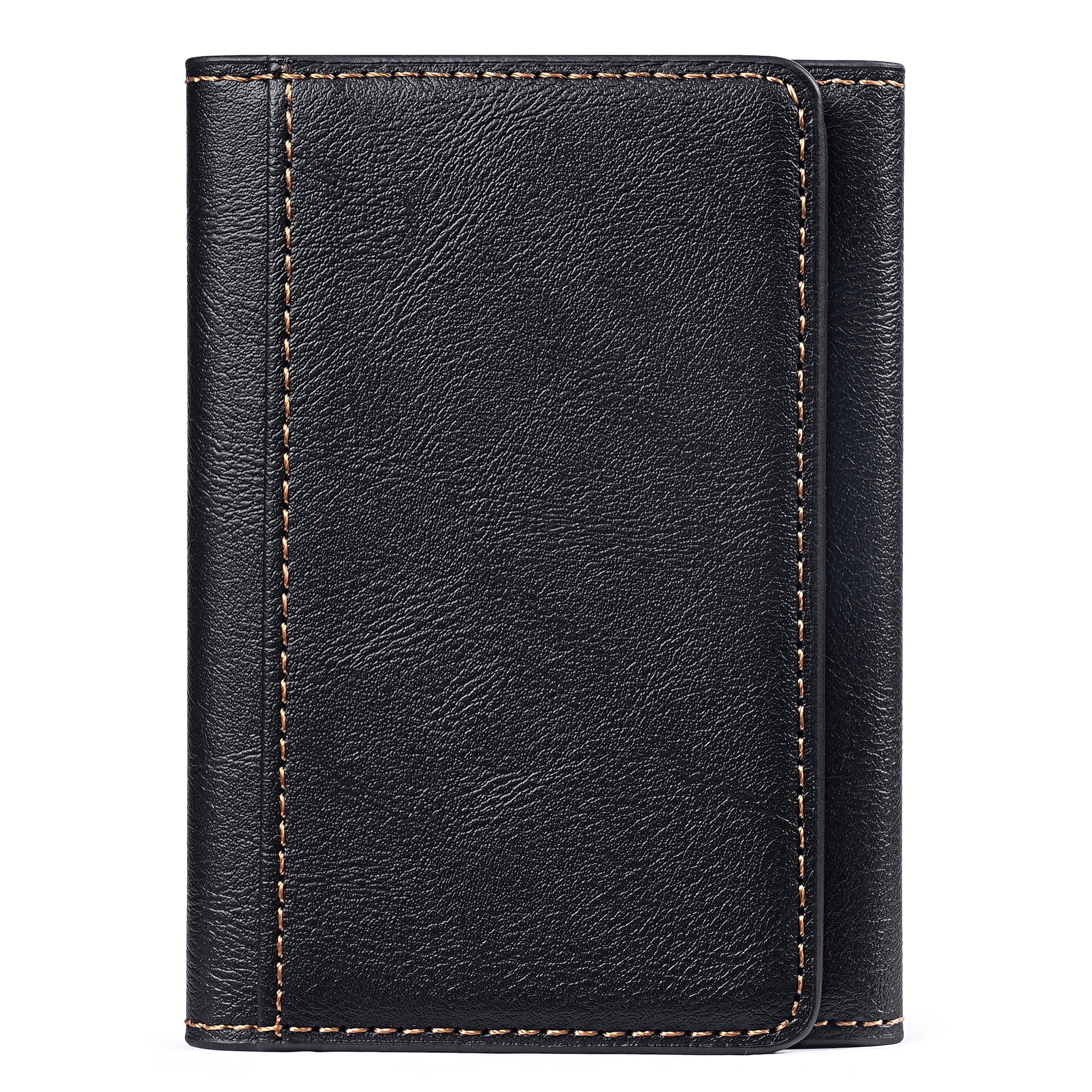 Multi-Slot Leather Card Organizer Wallet | 8+ Cards, Accordion Fan, OEM