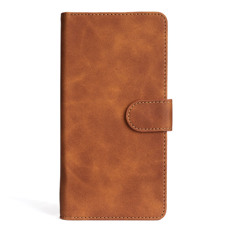 Leather iPhone Wallet Folio Case | Card Slots, Kickstand, iPhone 12-17, OEM