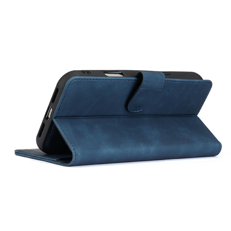 Leather iPhone Wallet Folio Case | Card Slots, Kickstand, iPhone 12-17, OEM