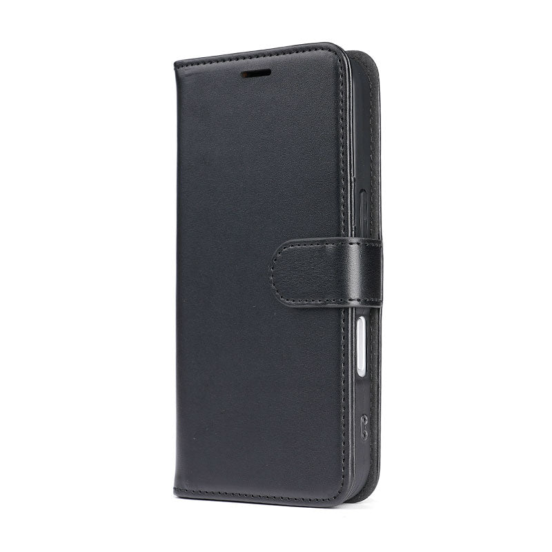Leather Flip Phone Case with Card Pocket | iPhone 12-17, Magnetic Closure, OEM