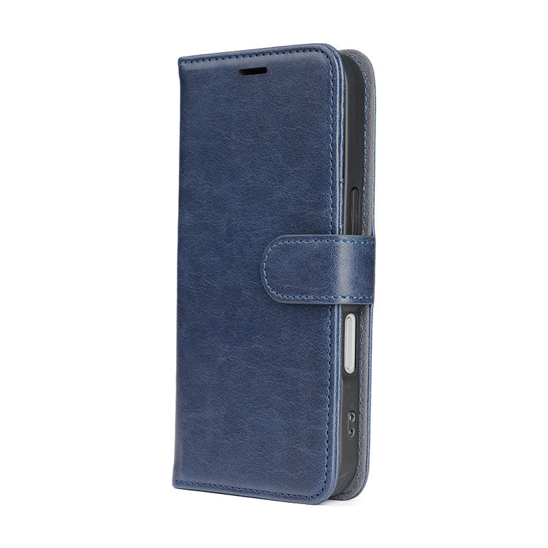 Leather Flip Phone Case with Card Pocket | iPhone 12-17, Magnetic Closure, OEM