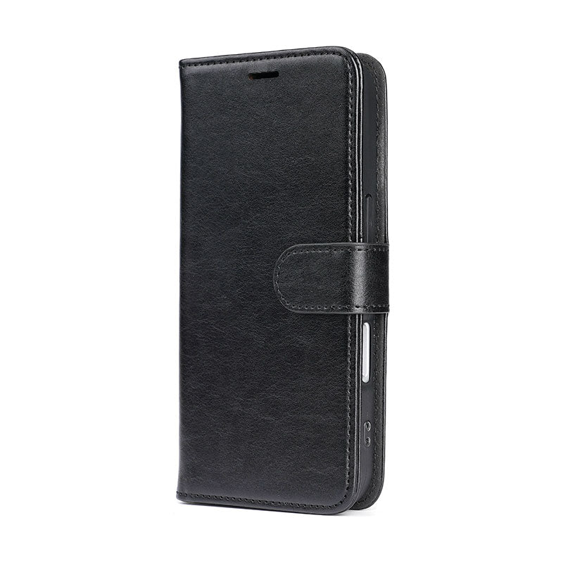Leather Flip Phone Case with Card Pocket | iPhone 12-17, Magnetic Closure, OEM