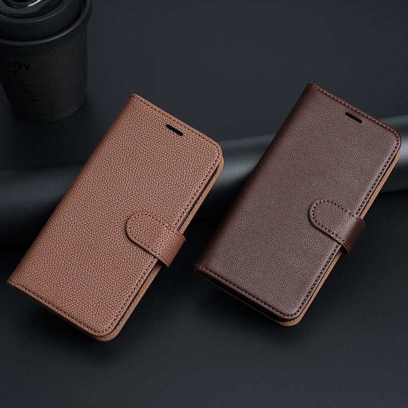 Slim Leather iPhone Case with Card Slot | Lightweight Folio, iPhone 12-17, OEM