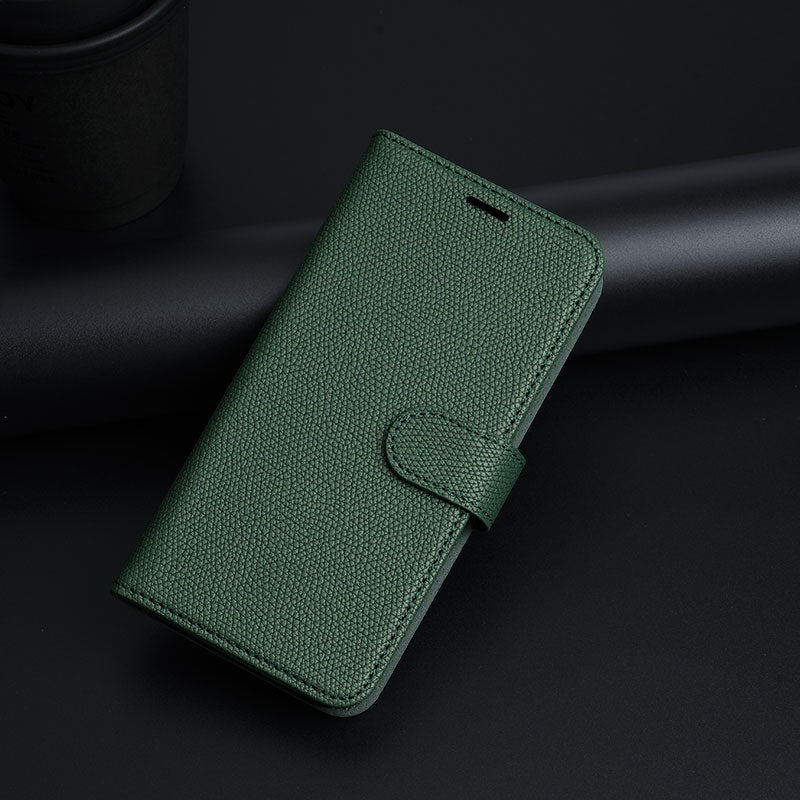 Slim Leather iPhone Case with Card Slot | Lightweight Folio, iPhone 12-17, OEM