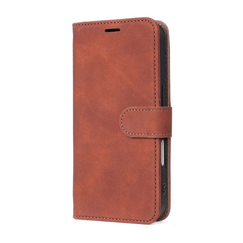 Leather iPhone Folio Case with Kickstand | 3 Card Slots, iPhone 12-17, Wholesale