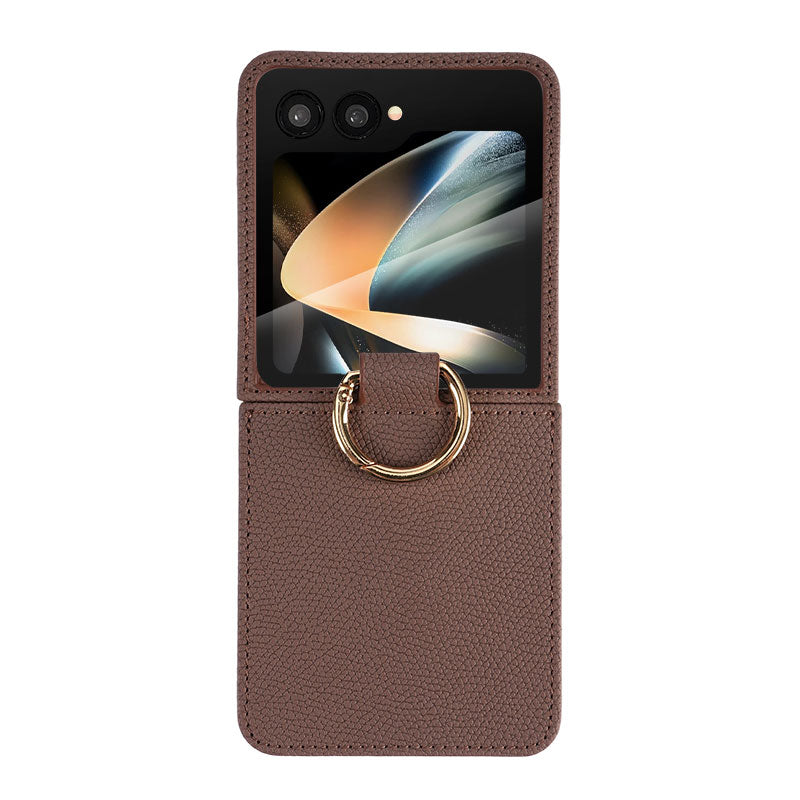 Slim Leather Samsung Galaxy Flip Case | Card Slot, Lightweight, S23/S24/S25