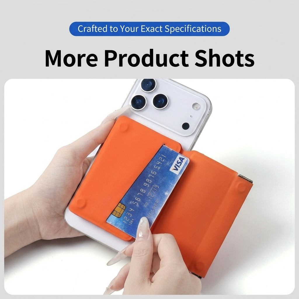 MagSafe Leather Card Holder with Stand | 5-in-1 Wallet, Coin Pouch, iPhone 12-17