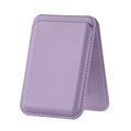 Leather Card Holder with Foldable Phone Stand | MagSafe Compatible, 3-Card Slot